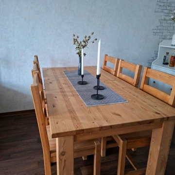 Stůl jídelní a 6 jídelních...